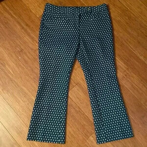 Anthropologie - Cartonnier womens cropped Charlie flare pants - blue/green - 6P